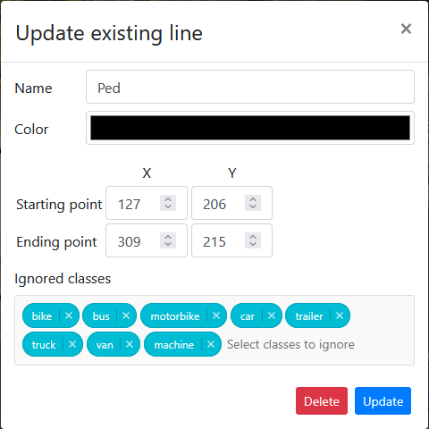 definition of a single line in the software